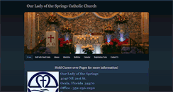 Desktop Screenshot of ourladyofthesprings.org
