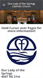 Mobile Screenshot of ourladyofthesprings.org